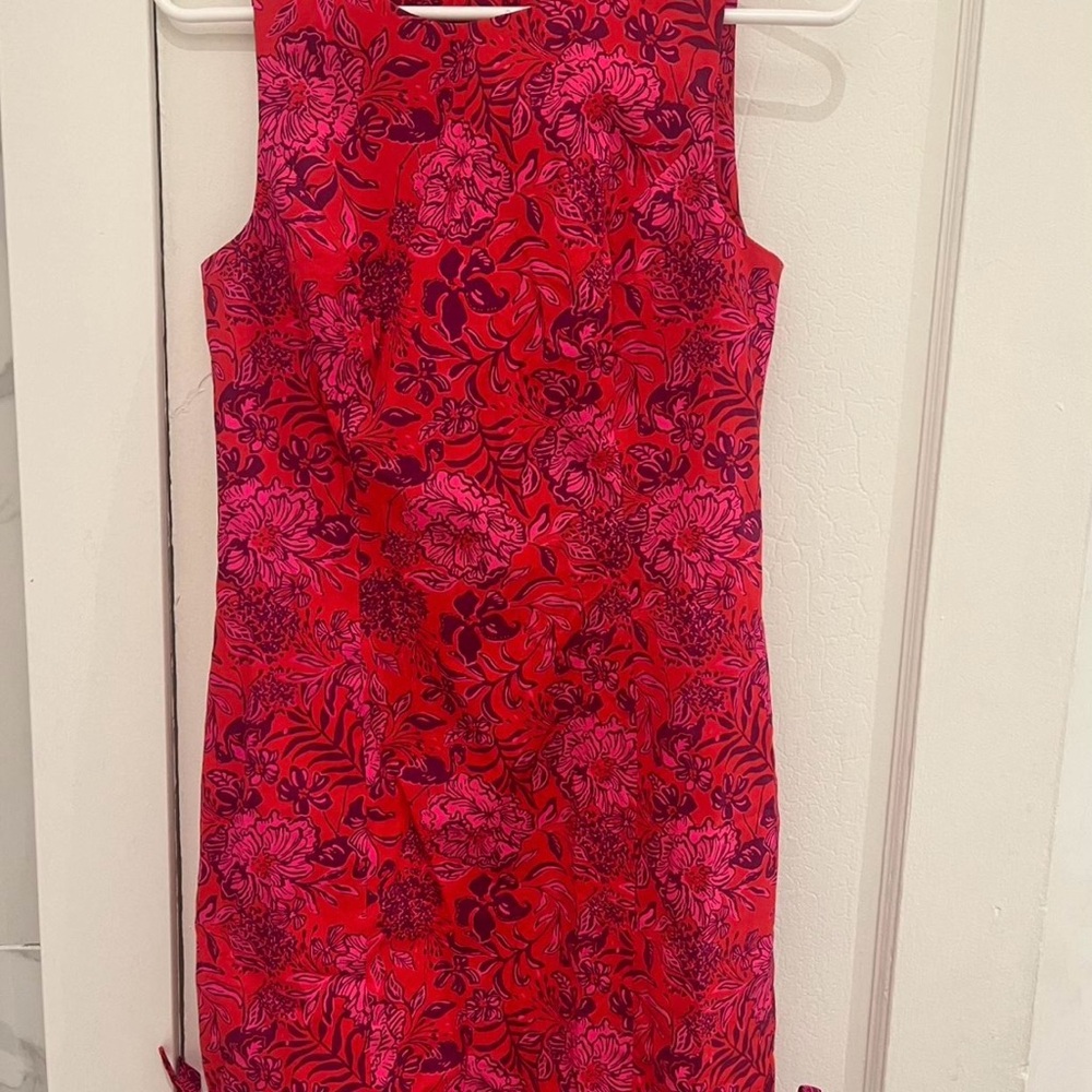 Lilly Pulitzer Red and Pink Floral Mini Dress